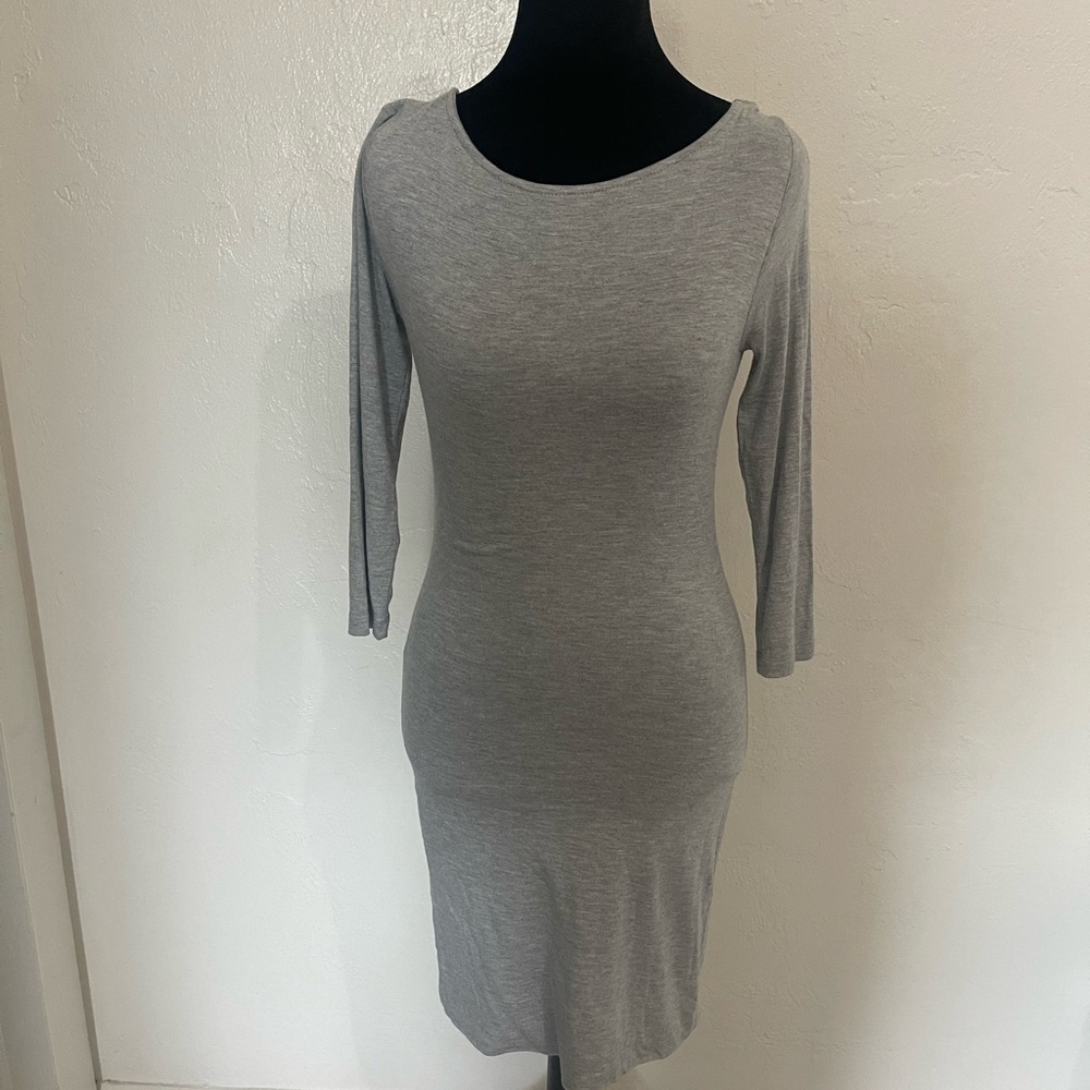 Leith Grey Bodycon Midi Dress size xs